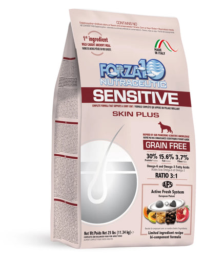 Forza10 Sensitive Skin Plus - Grain-Free Dog Food for Skin and Coat Health