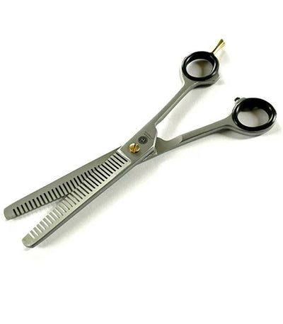 Pet Grooming Double Teeth Trimming Shears - German Stainless Steel for Precision