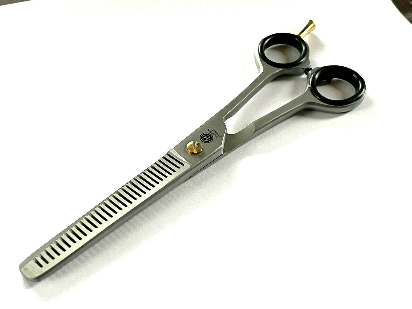 Pet Grooming Double Teeth Trimming Shears - German Stainless Steel for Precision