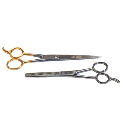 2-Piece Pet Hair Trimming and Thinning Scissors Set