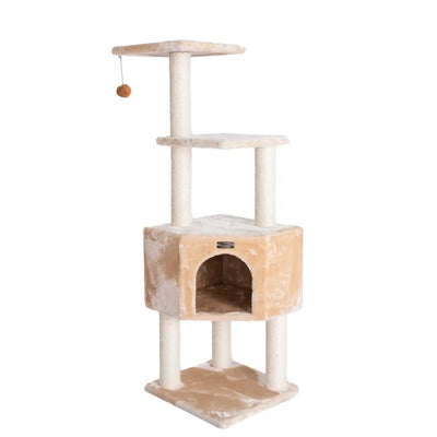 Real Wood 3 Levels Cat Tower - Playground for Kittens