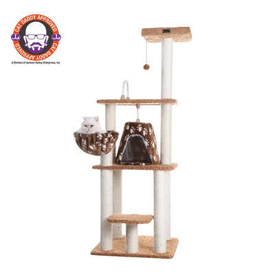 Armarkat Brown Carpet Cat Furniture - Fun & Comfortable Kitty Tower