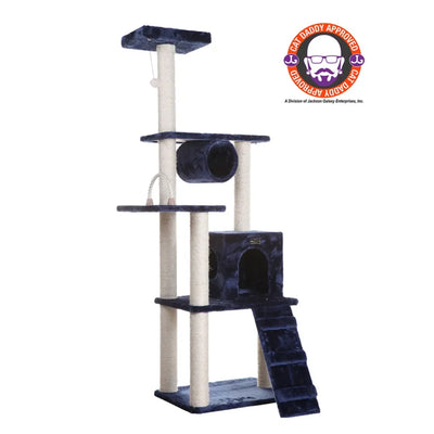 Real Wood Navy Cat Climbing Tower - Fun & Engaging Scratch Furniture