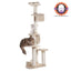 Multi-Level Real Wood Cat Tree with Cured Sisal Posts