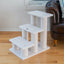 Real Wood 3-Step Cat Stairs Ramp - Climber for Small Dogs & Cats
