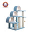 Real Wood Cat Step Stairs Ramp with Scratcher and Tunnel