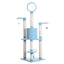 Real Wood Classic Cat Tree - Sky Blue, 5-Level Condo