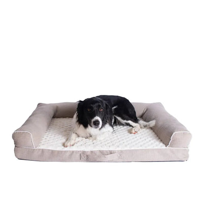 Armarkat Medium Bolstered Pet Bed Cushion - Memory Foam Comfort