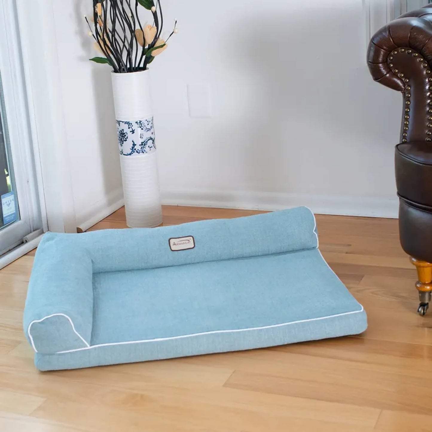 Armarkat Bolstered Pet Bed with Poly Fill - Plush and Cozy
