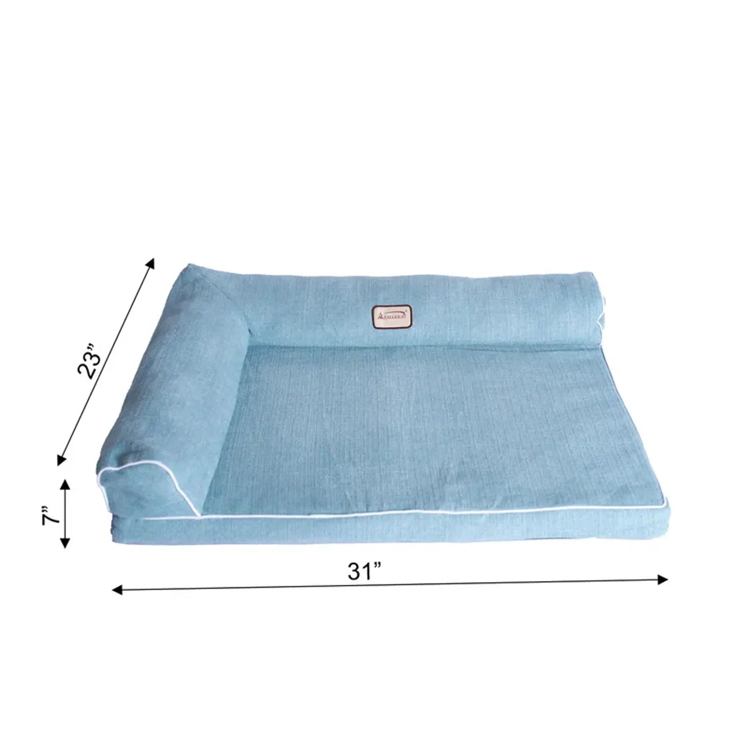 Armarkat Bolstered Pet Bed with Memory Foam - Supportive and Comfortable