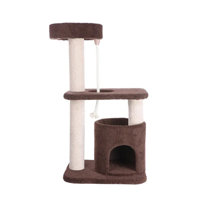 Armarkat 3-Tier Carpeted Cat Tree Condo - Multi-Level Cat Playground with Playhouse