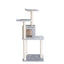 GleePet 57-Inch Real Wood Cat Tree with Two-Door Condo