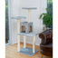 GleePet 57-Inch Real Wood Cat Tree with Two-Door Condo