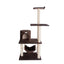 GleePet 59-Inch Real Wood Cat Hammock with Play Condo