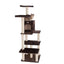 GleePet 66-Inch Real Wood Cat Climber with 4 Levels