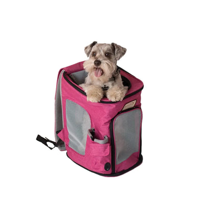 Armarkat Pawfect Pets Backpack - Durable Pet Carrier, Pink and Gray