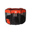 Armarkat Portable Pet Playpen - Black and Red Combo
