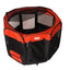 Armarkat Portable Pet Playpen - Black and Red Combo