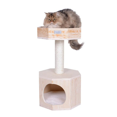 Armarkat Premium Scots Pine Cat Tree - Interactive Play and Rest Area with Perch and Condo
