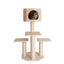 Armarkat Premium Scots Pine Cat Tree - Solid Wood Multi-Level Cat Playground