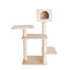 Premium Scots Pine Solid Wood Cat Tree - Multi-Level Pet Climber