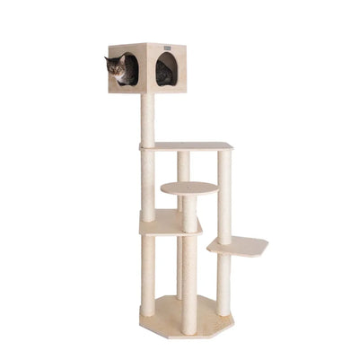 Armarkat 69-Inch Premium Scots Pine Cat Tree with Five Levels