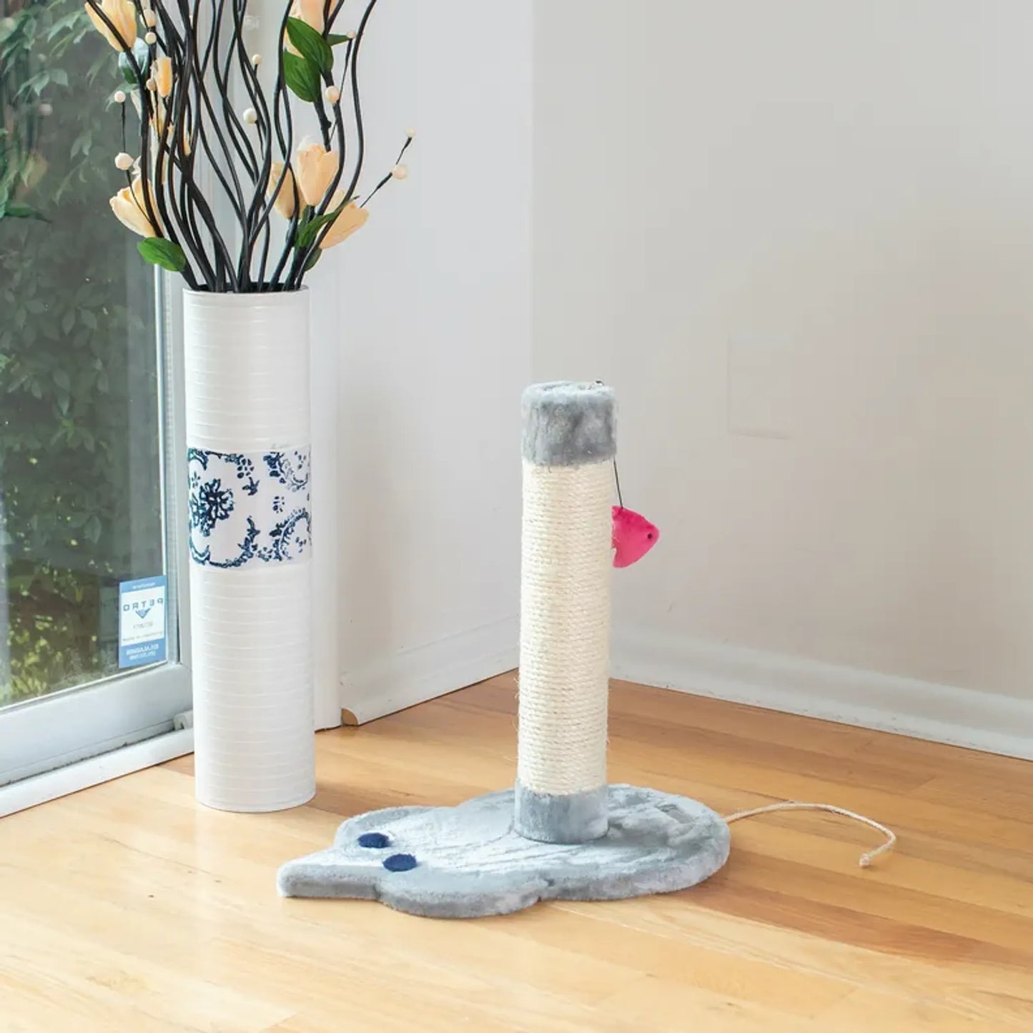 Real Wood Mouse Shape Cat Scratcher Toy - Perfect for Small Cats