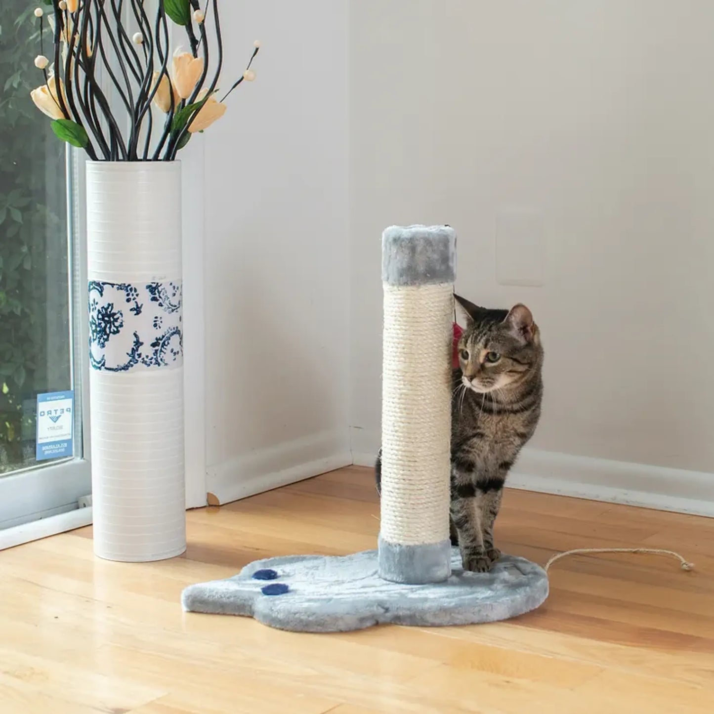 Real Wood Mouse Shape Cat Scratcher Toy - Perfect for Small Cats