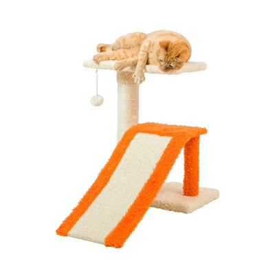 Armarkat Two Level Platform Scratcher with Sisal Carpet Ramp - Engages Natural Scratching Instincts