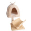 Armarkat Cat Condo with Real Wood Scratching Post - Feline Comfort and Fun
