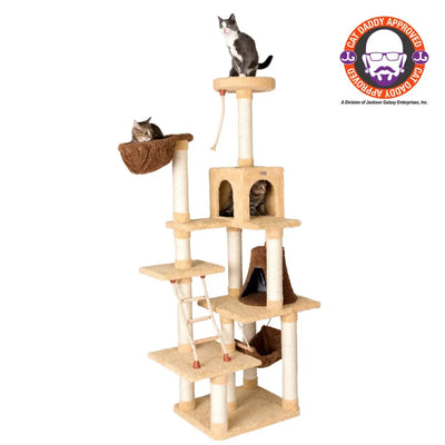 Armarkat Real Wood Cat Climber Play House - 78-Inch