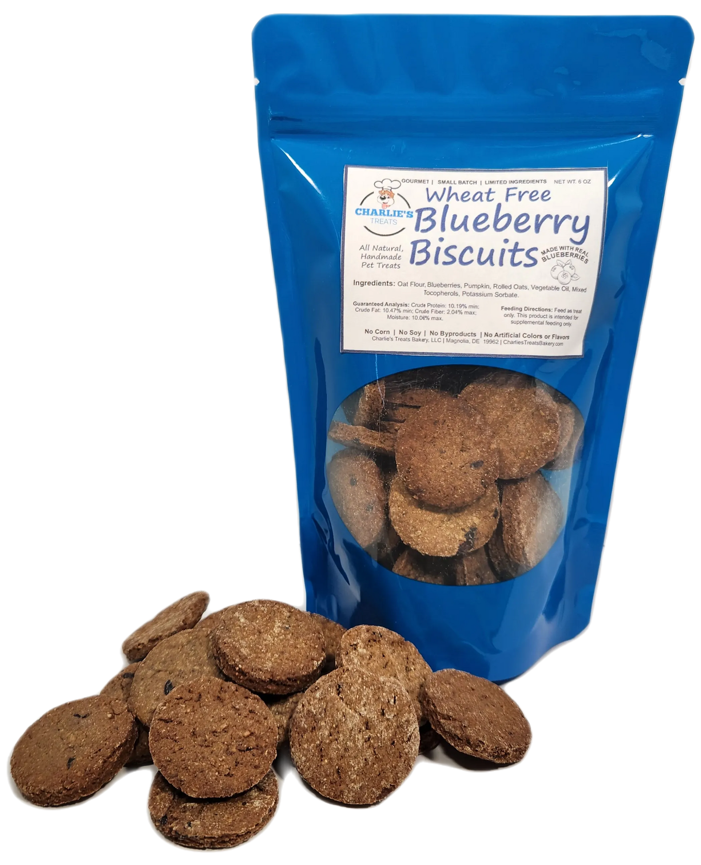 Wheat-Free Blueberry Biscuits - Nutritious Dog Treats
