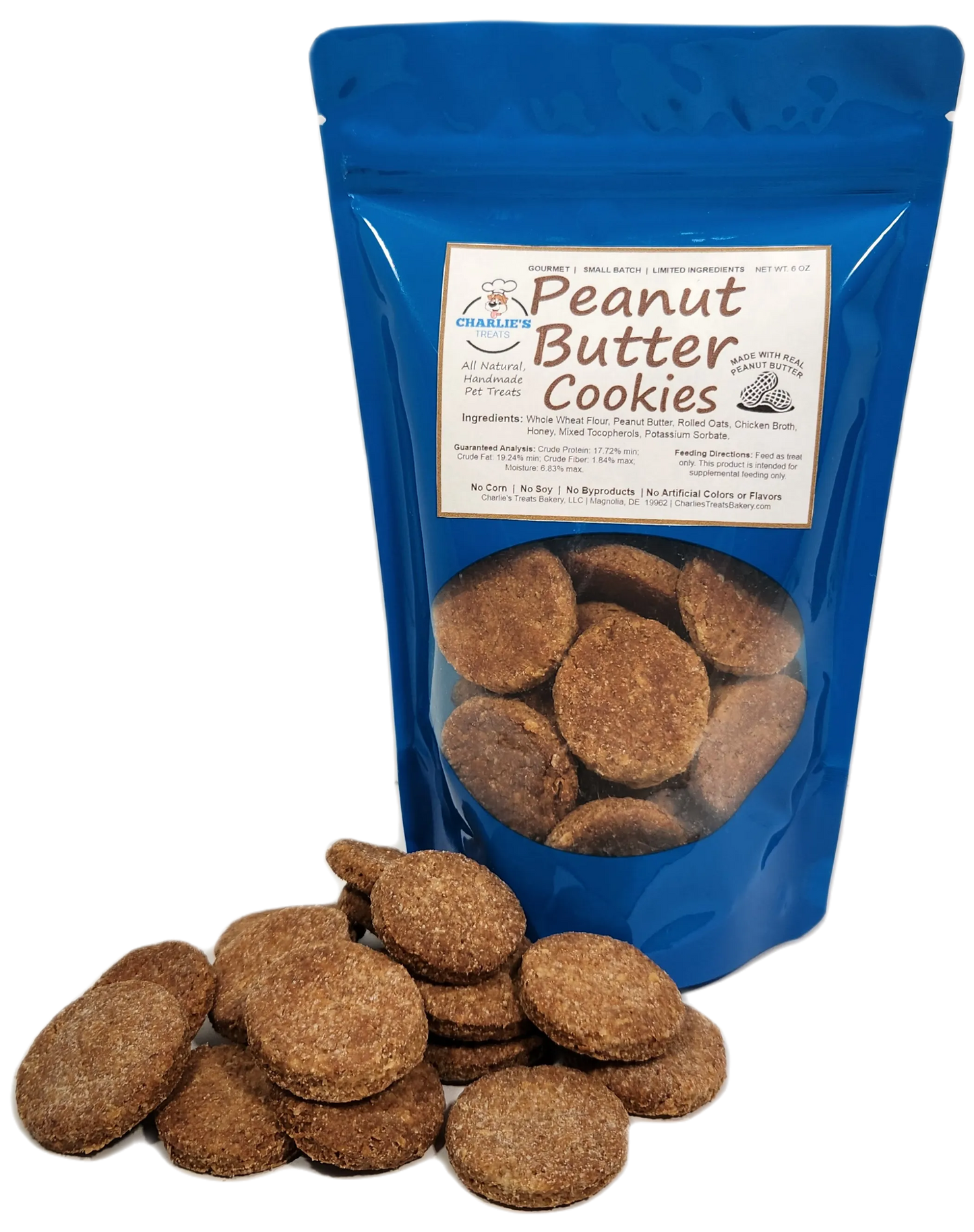 Classic Peanut Butter Cookies - Handmade Dog Treats