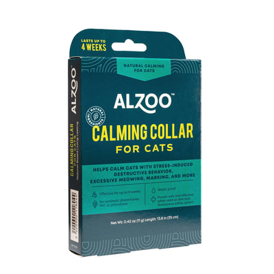 ALZOO Plant-Based Calming Collar for Cats - Stress Relief