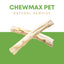 12-Count Oven-Baked Natural Rawhide Rolls - Long-Lasting Dog Treats