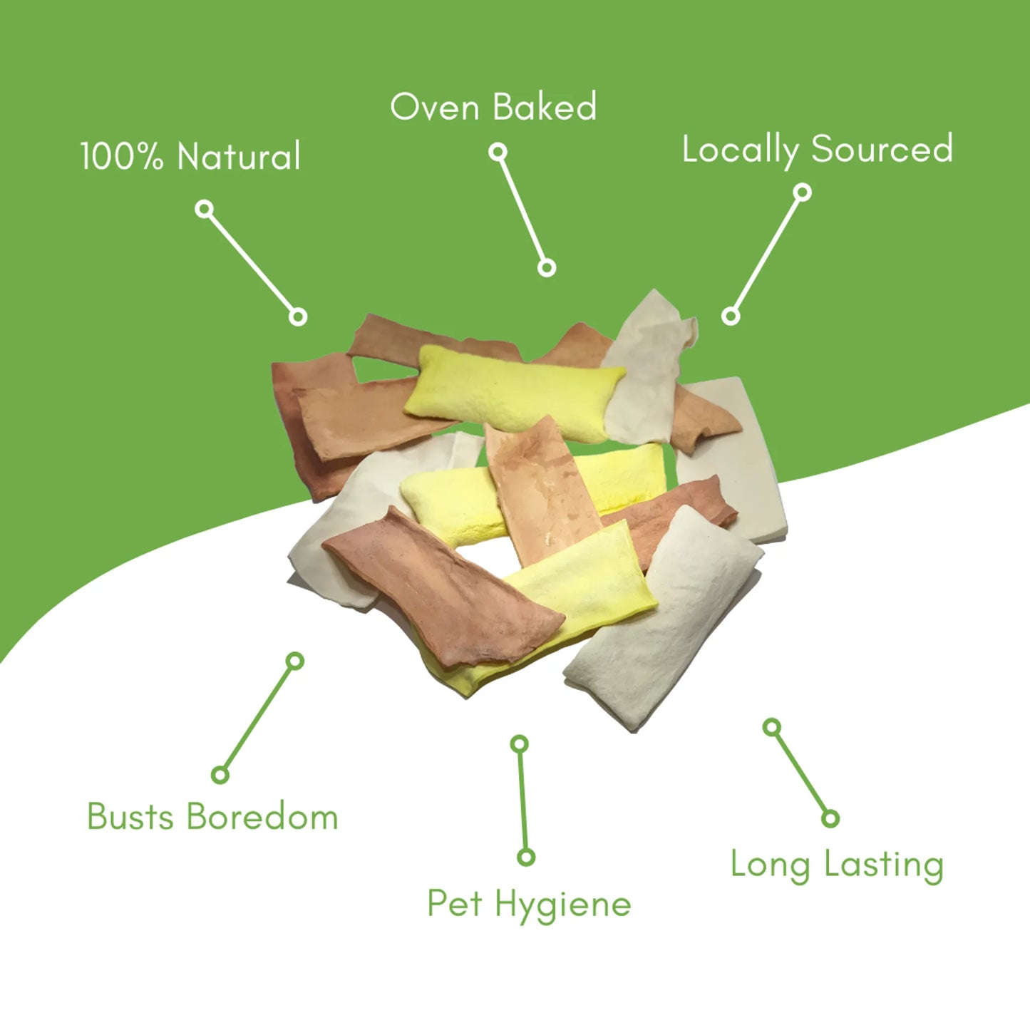 Bacon Chip Bag - Oven Baked Rawhide Dog Treats