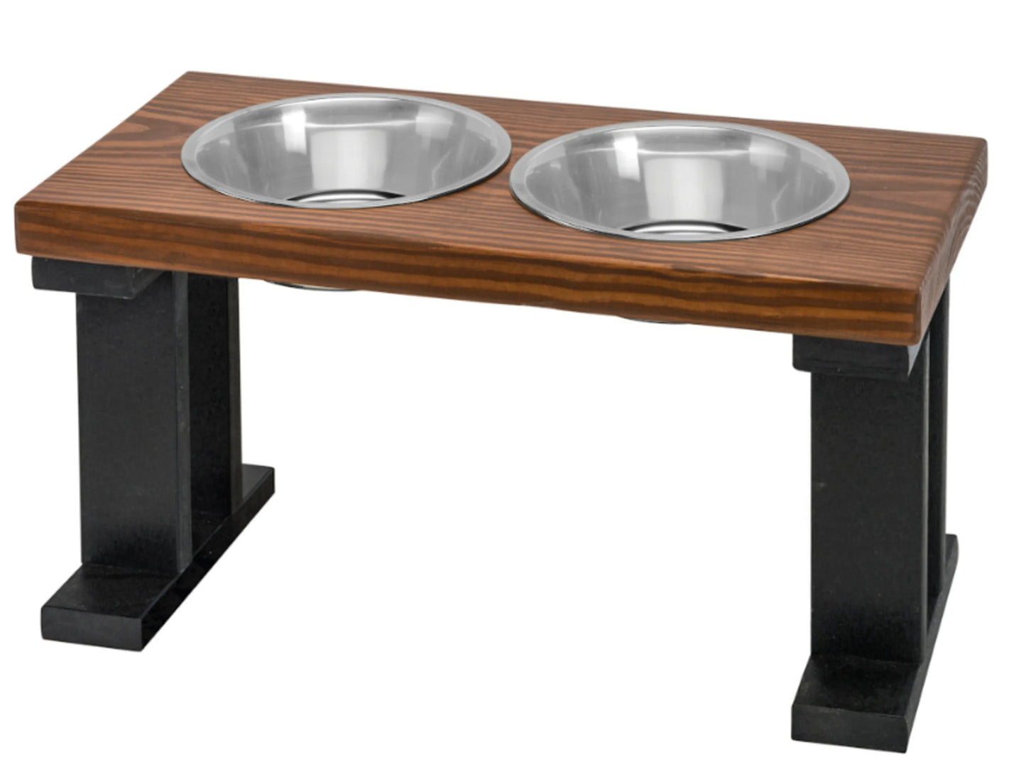 Farmhouse 2-Bowl Elevated Pet Feeder for Regular Feeding