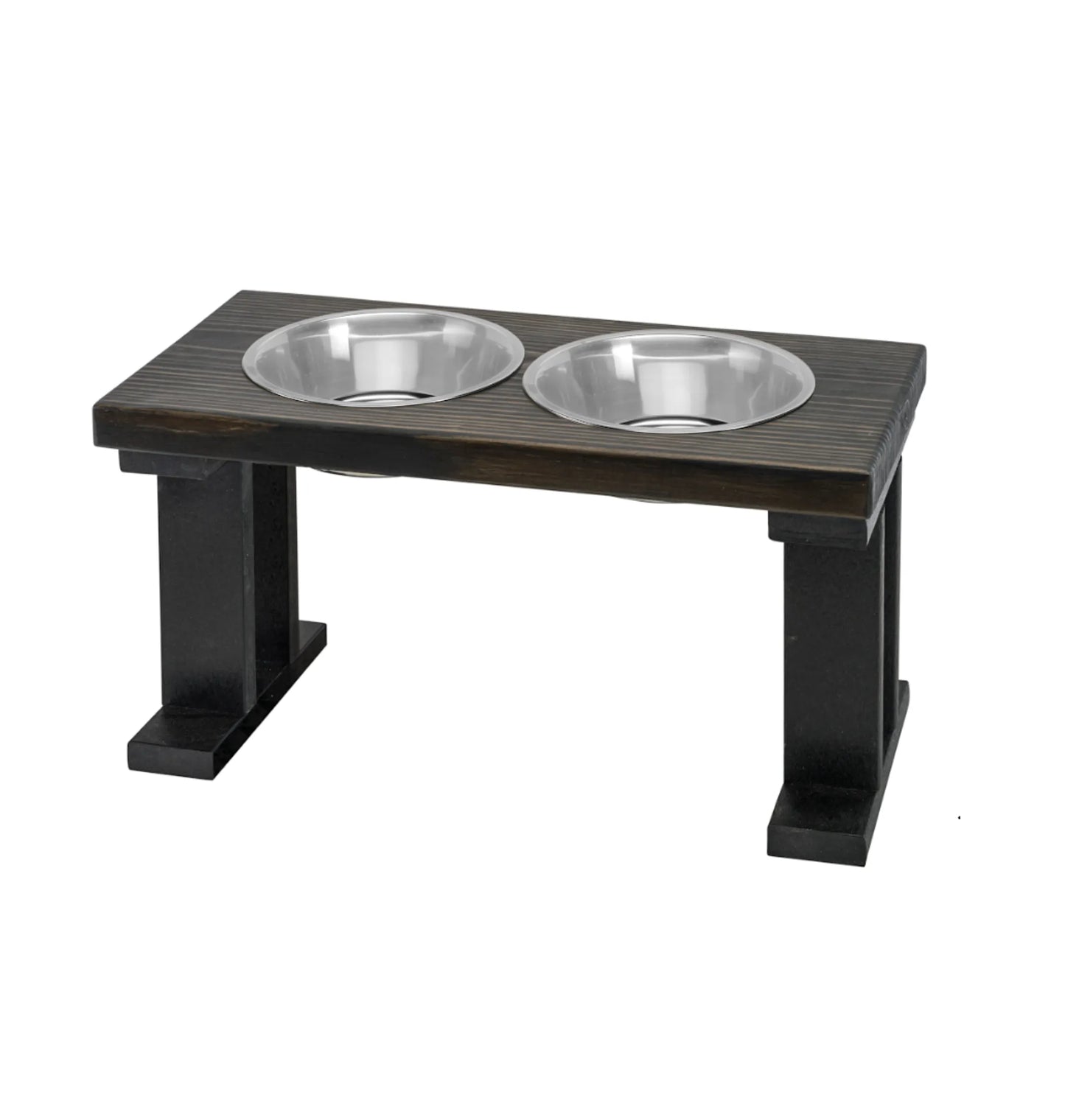 Farmhouse 2-Bowl Elevated Pet Feeder for Regular Feeding