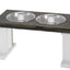 Farmhouse 2-Bowl Elevated Pet Feeder for Regular Feeding