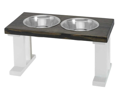 Farmhouse 2-Bowl Elevated Pet Feeder for Regular Feeding
