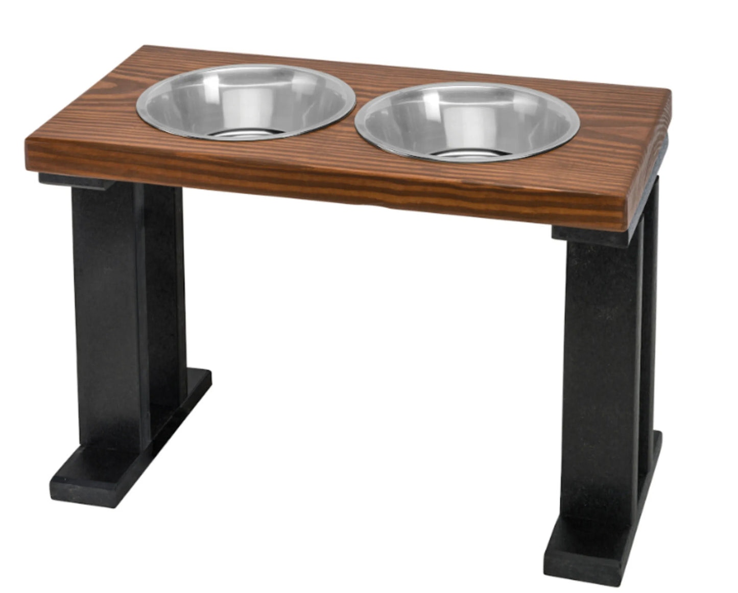 Farmhouse 2-Bowl Elevated Pet Feeder for Regular Feeding