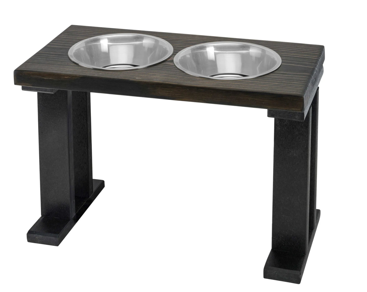 Farmhouse 2-Bowl Elevated Pet Feeder for Regular Feeding