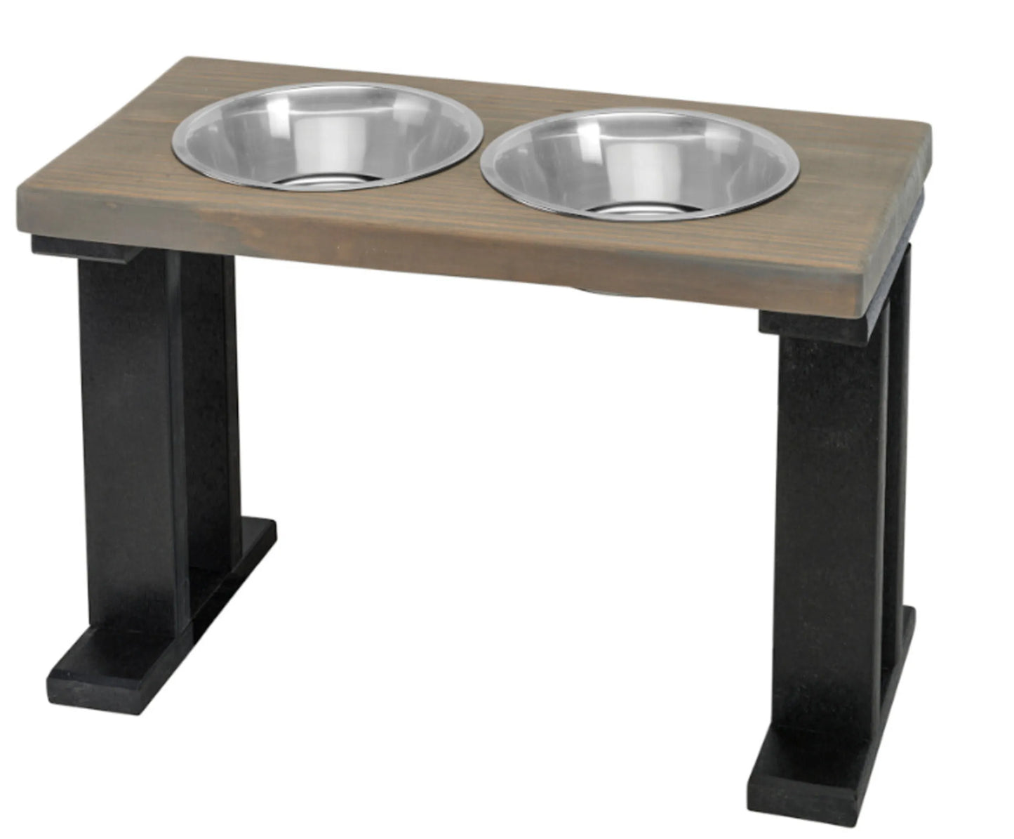 Farmhouse 2-Bowl Elevated Pet Feeder for Regular Feeding