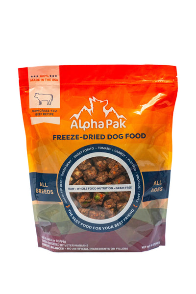 ALPHAPAK RAW FREEZE DRIED DOG FOOD - Nutritious and Tasty, 16 OZ