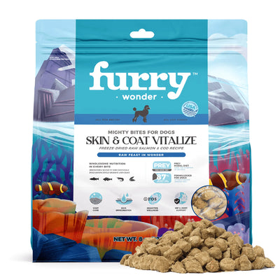 Skin&Coat Vitalize Freeze-Dried Raw Salmon&Cod Recipe - Healthy Dog Food, 8oz