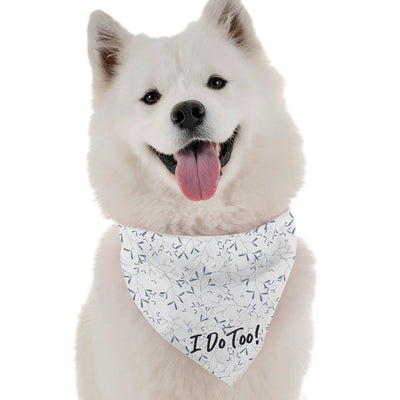 "I Do Too (Boy)" Dog Bandana - Wedding Pet Apparel