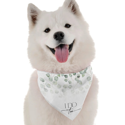 "I Do Too (Girl)" Dog Bandana - Wedding Pet Apparel