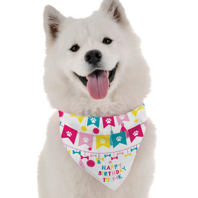'Happy Birthday To Me' Dog Bandana - Stylish, Comfortable Pet Apparel