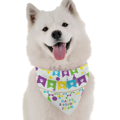 'Happy Birthday To Me' Dog Bandana for Boys - Stylish, Comfortable Pet Apparel