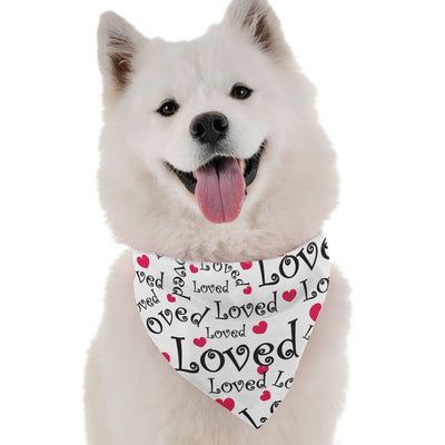 'Loved' Holiday Dog Bandana - Festive, Comfortable Pet Apparel
